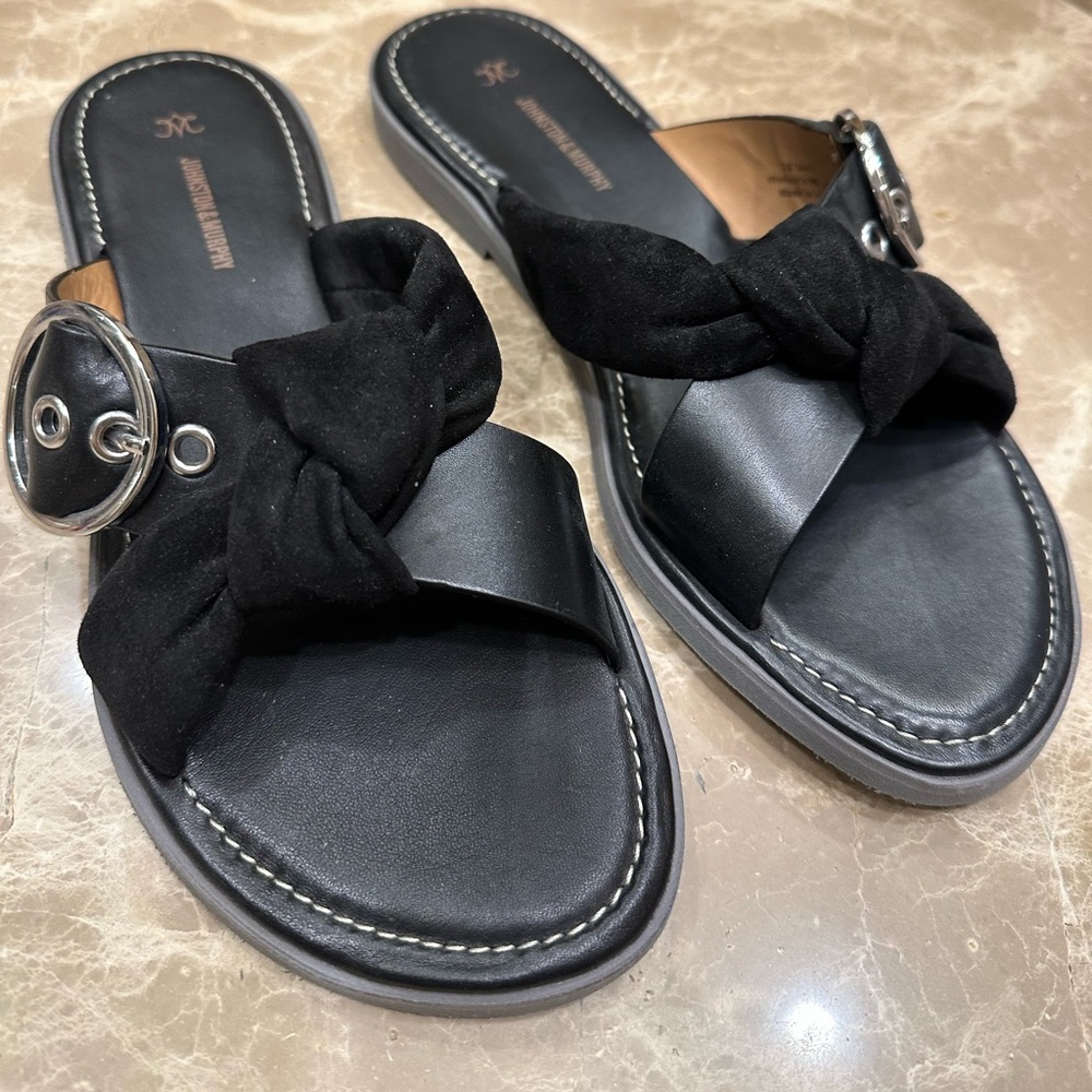 Johnston & Murphy Black Women's Sandals